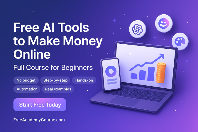 Free AI Tools to Make Money Online – Full Course for Beginners