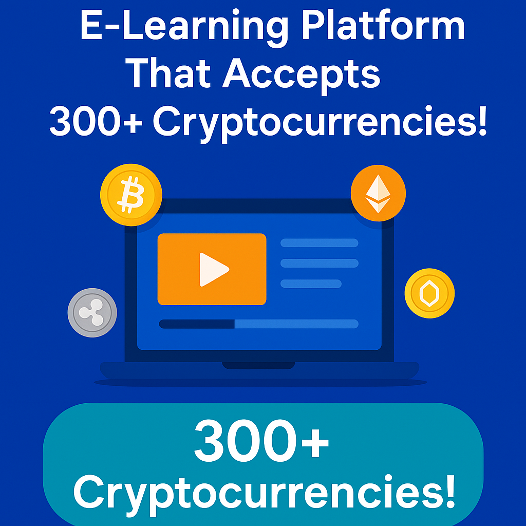 E-learning platform accepts cryptocurrency